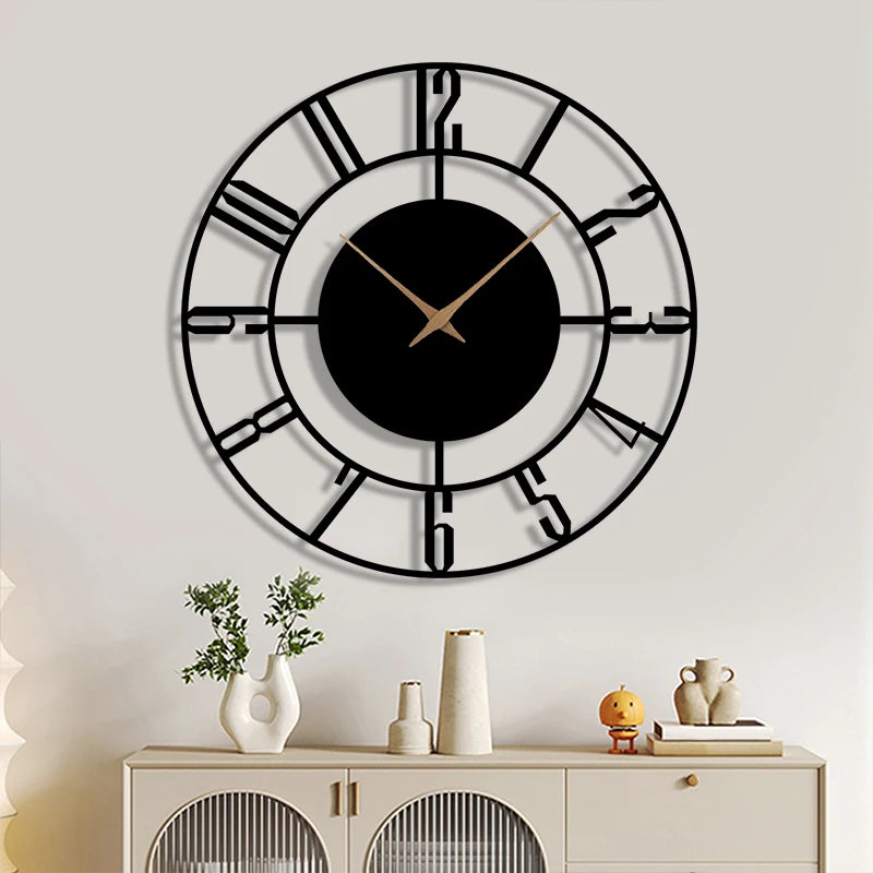 Black Minimalist Wall Clock