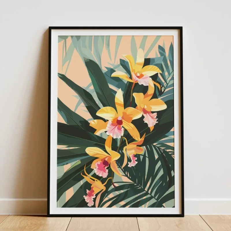 Minimalist Bamboo Forest Tropical Leaf Botanical Flower Poster and Prints Canvas Printing Wall Art Picture for Living Room Decor