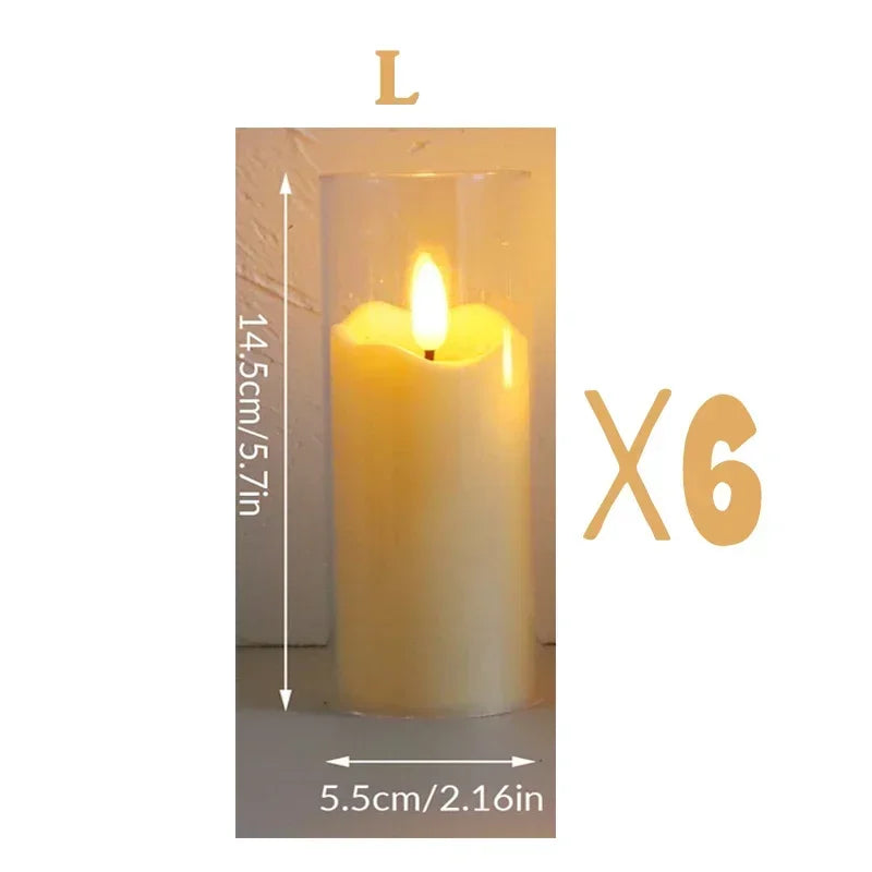 Flickering Flameless Candles — Set of 6