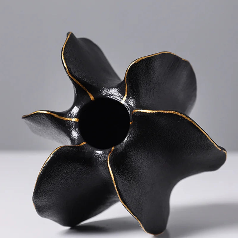 Organic Pleated Ceramic Vase