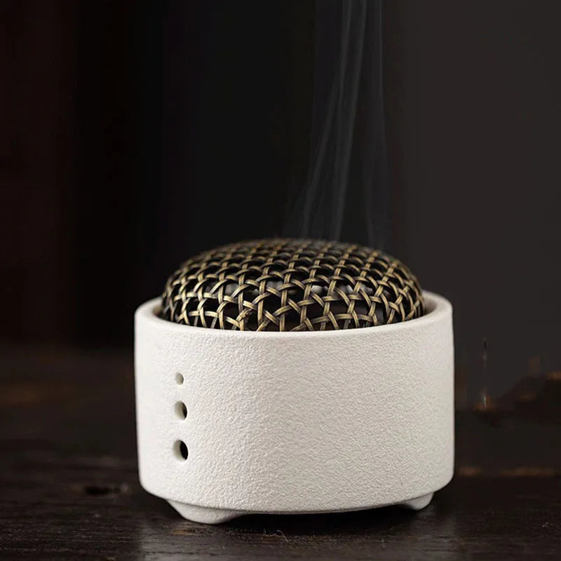 Patterned Ceramic Incense Plate
