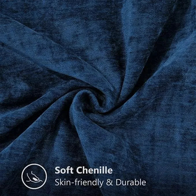 Chenille Cushion Cover with Stitched Edge