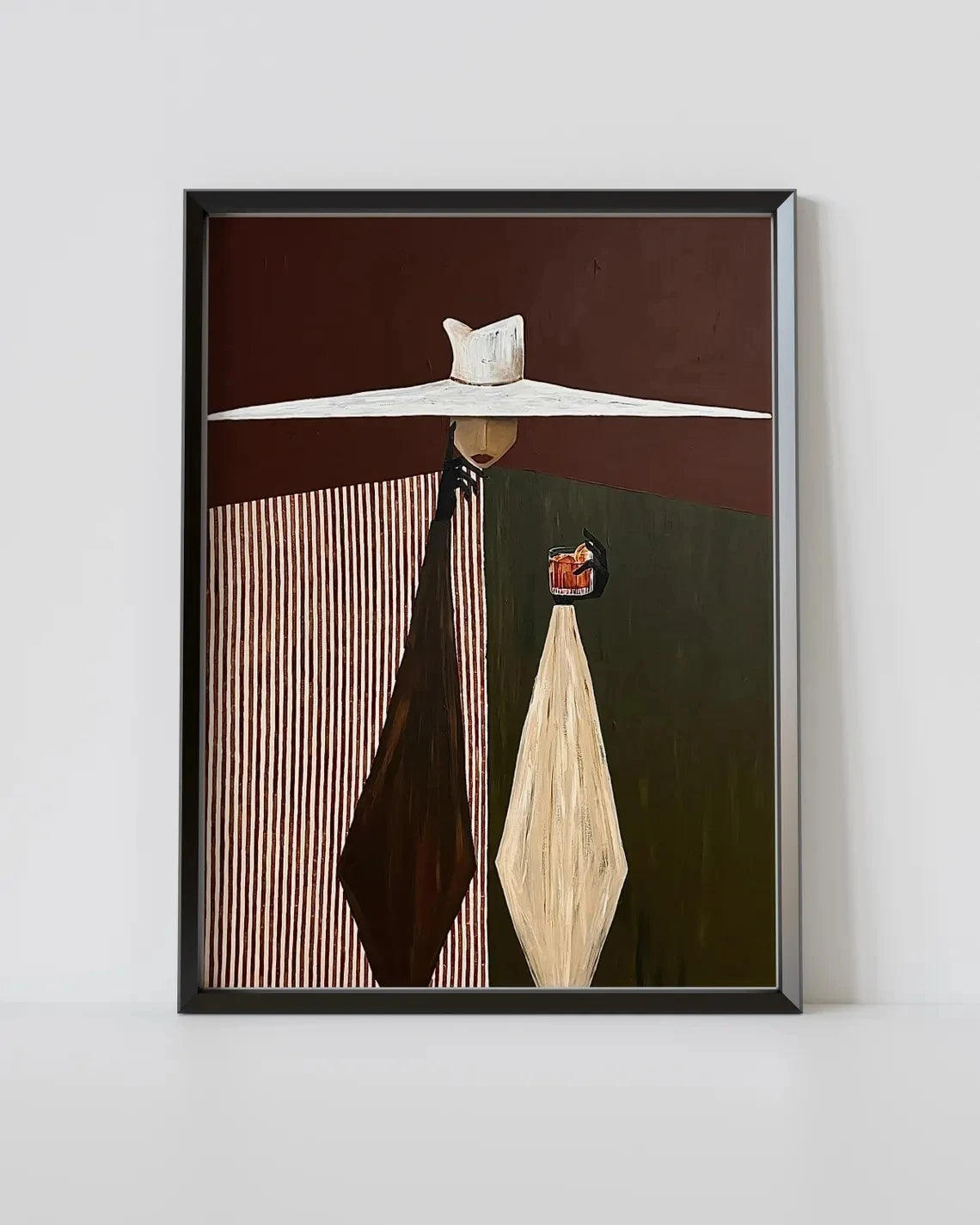 Art Deco Box Lady Canvas Print