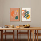 Botanical Line Art Canvas Print