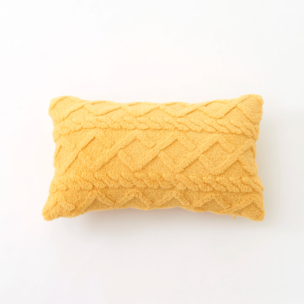 Plush Lumbar Cushion Cover