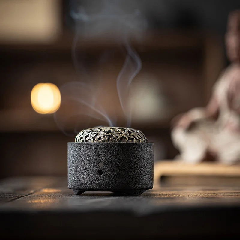 Patterned Ceramic Incense Plate