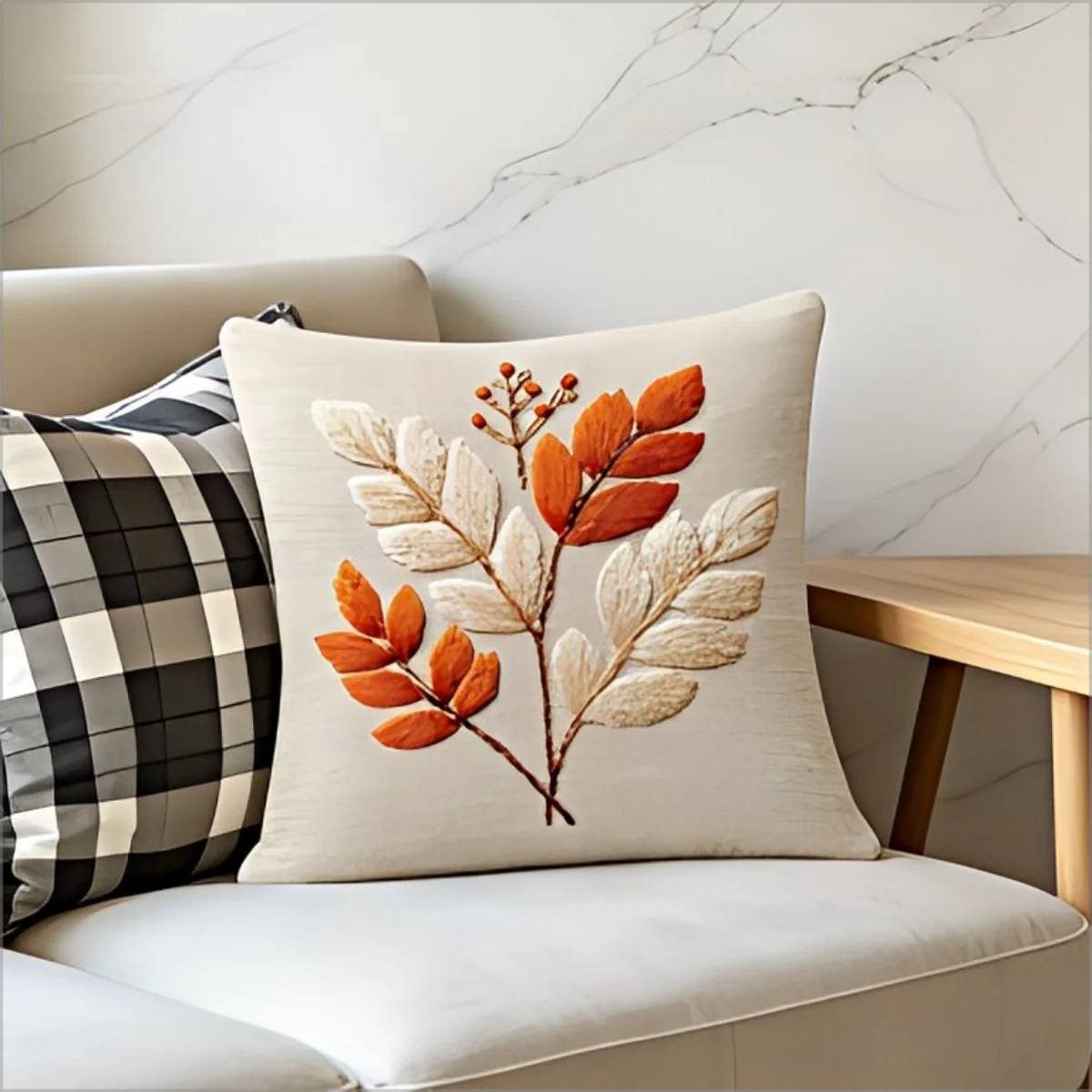 Autumn Botanical Cushion Cover