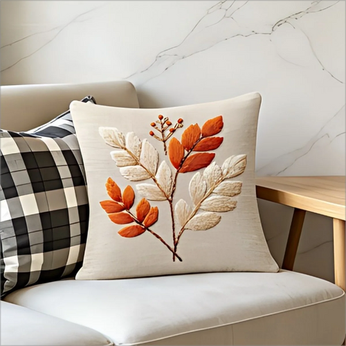 Autumn Botanical Cushion Cover