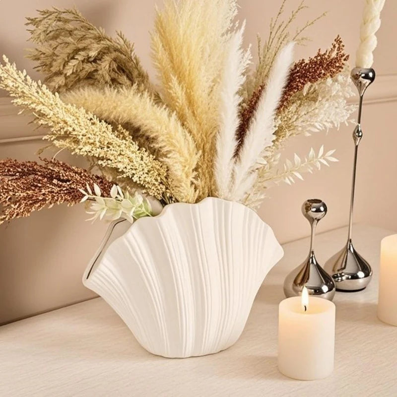 Porcelain Clam Vase
