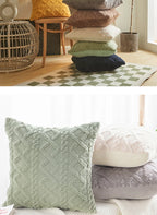 Plush Lumbar Cushion Cover