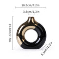 Electroplated Ceramic Statement Vase