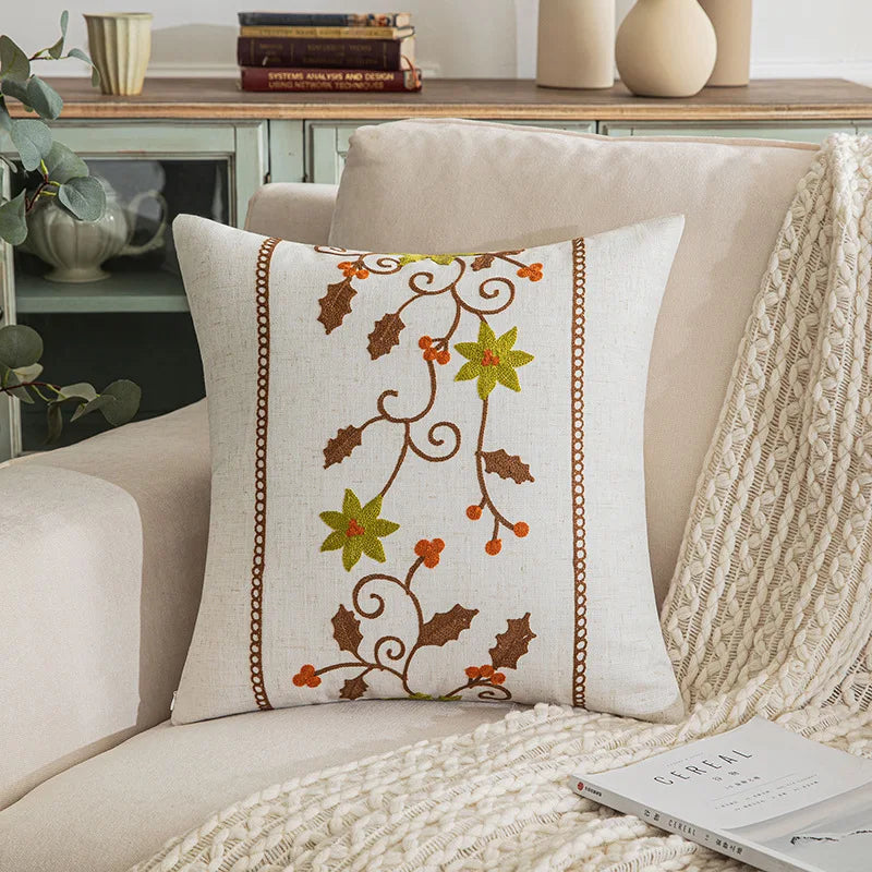 Botanical Jacquard Cushion Cover