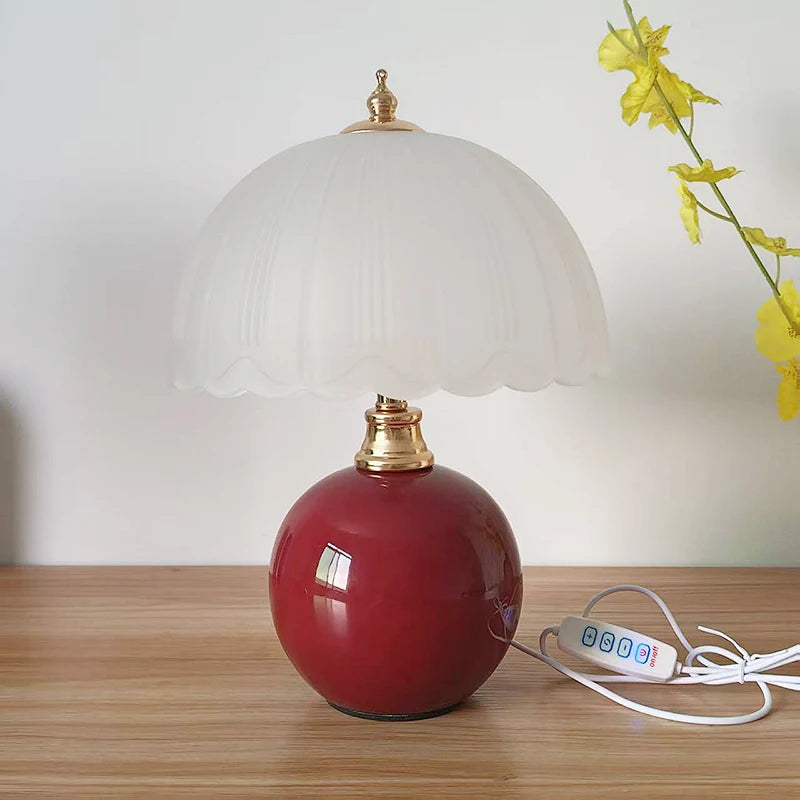 Pastele Ceramic & Glass Table Lamp