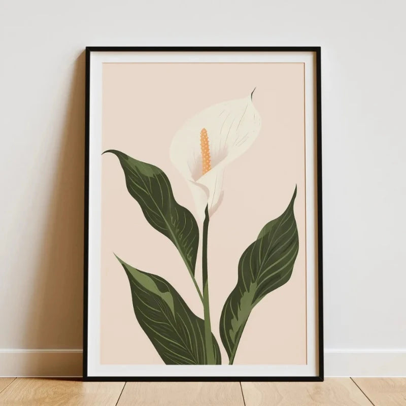 Minimalist Bamboo Forest Tropical Leaf Botanical Flower Poster and Prints Canvas Printing Wall Art Picture for Living Room Decor