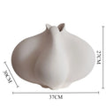Asymmetric Sculpted Resin Vase