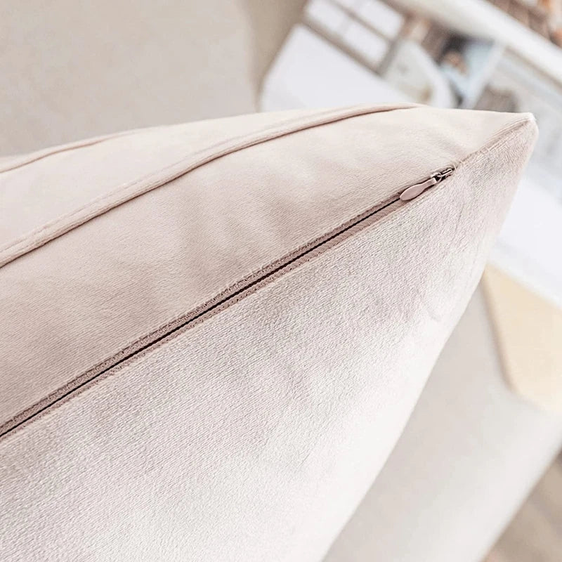 Solid Velvet Cushion Cover