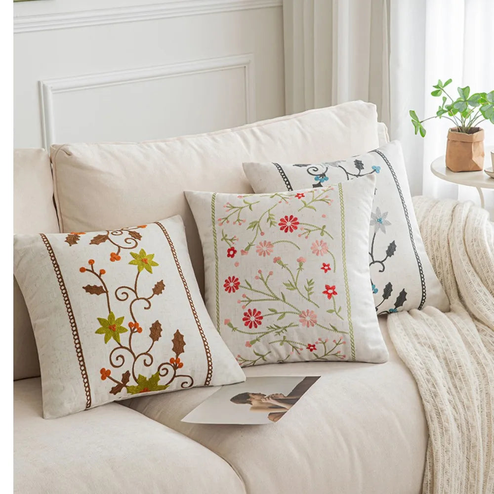 Botanical Jacquard Cushion Cover