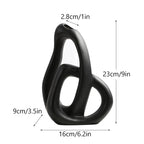Entwined Abstract Ceramic Vase