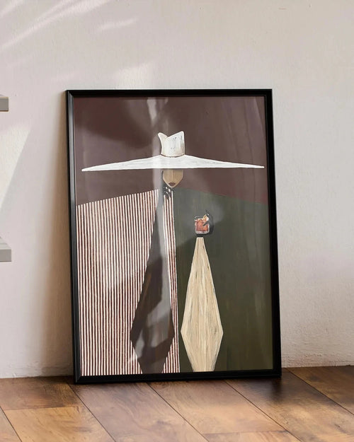 Art Deco Box Lady Canvas Print