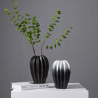 Organic Pleated Ceramic Vase