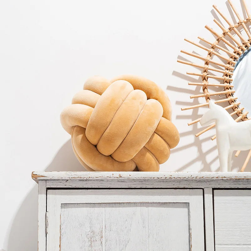 Handmade Knot Ball Cushion