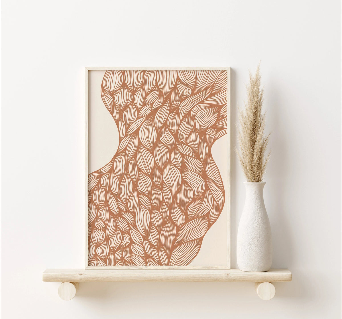 Folk Art Botanical Canvas Print