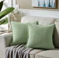 Pom-Pom Stripe Cushion Cover