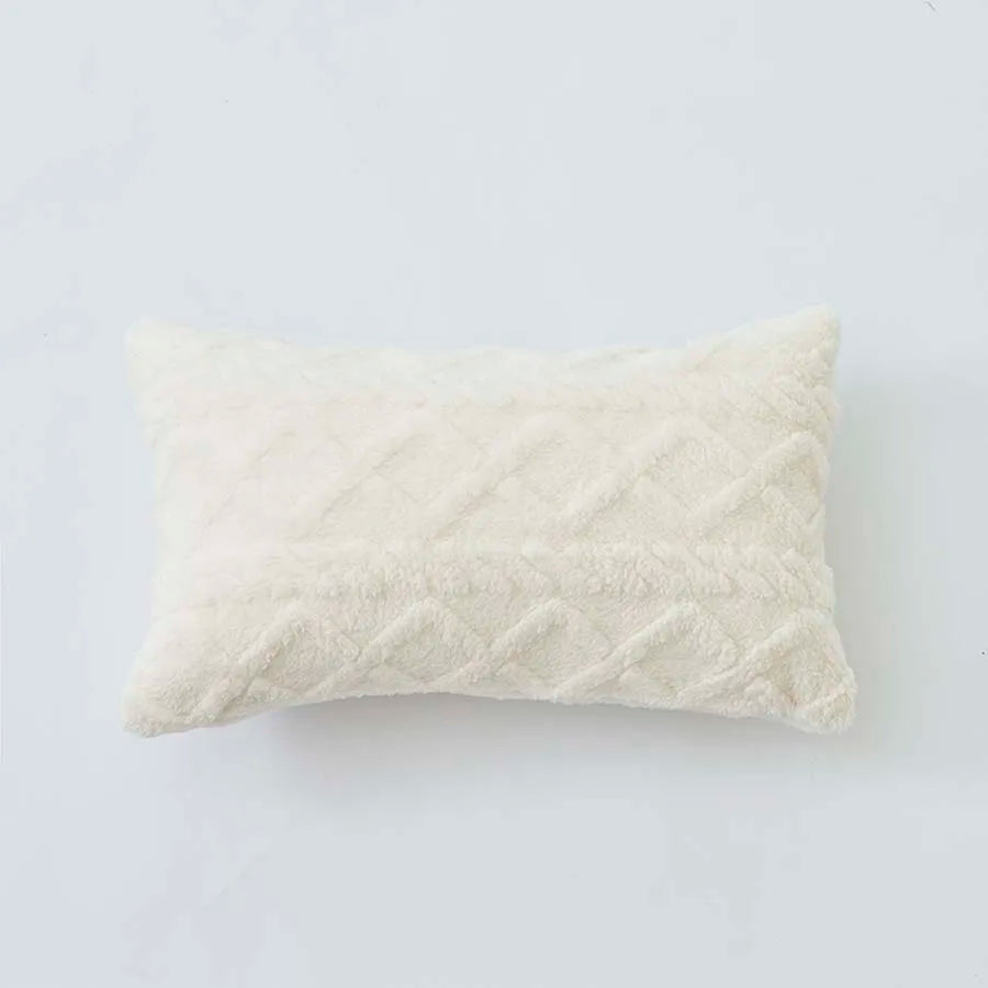 Plush Lumbar Cushion Cover