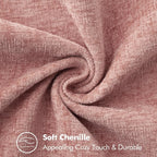 Chenille Cushion Cover with Stitched Edge