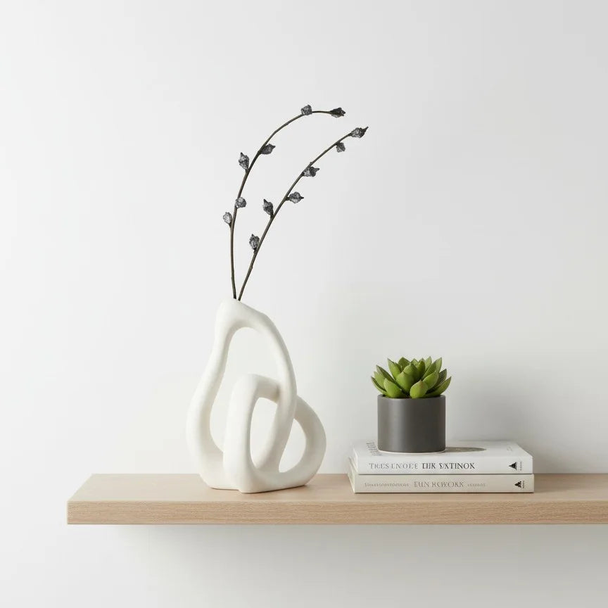 Entwined Abstract Ceramic Vase