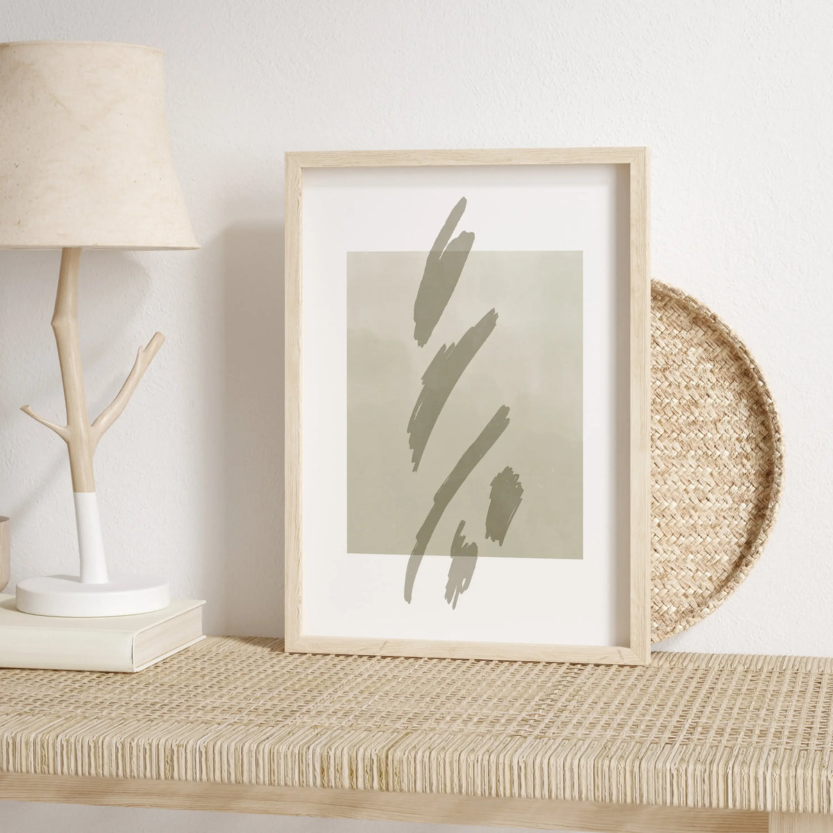 Folk Art Botanical Canvas Print