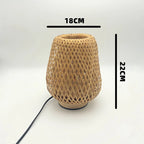 Handwoven Bamboo Table Lamp