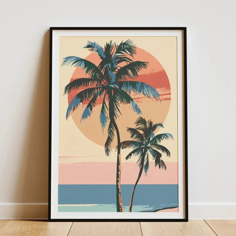 Minimalist Bamboo Forest Tropical Leaf Botanical Flower Poster and Prints Canvas Printing Wall Art Picture for Living Room Decor