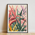 Minimalist Bamboo Forest Tropical Leaf Botanical Flower Poster and Prints Canvas Printing Wall Art Picture for Living Room Decor