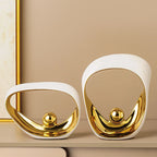 Golden Halo Ceramic Ornament