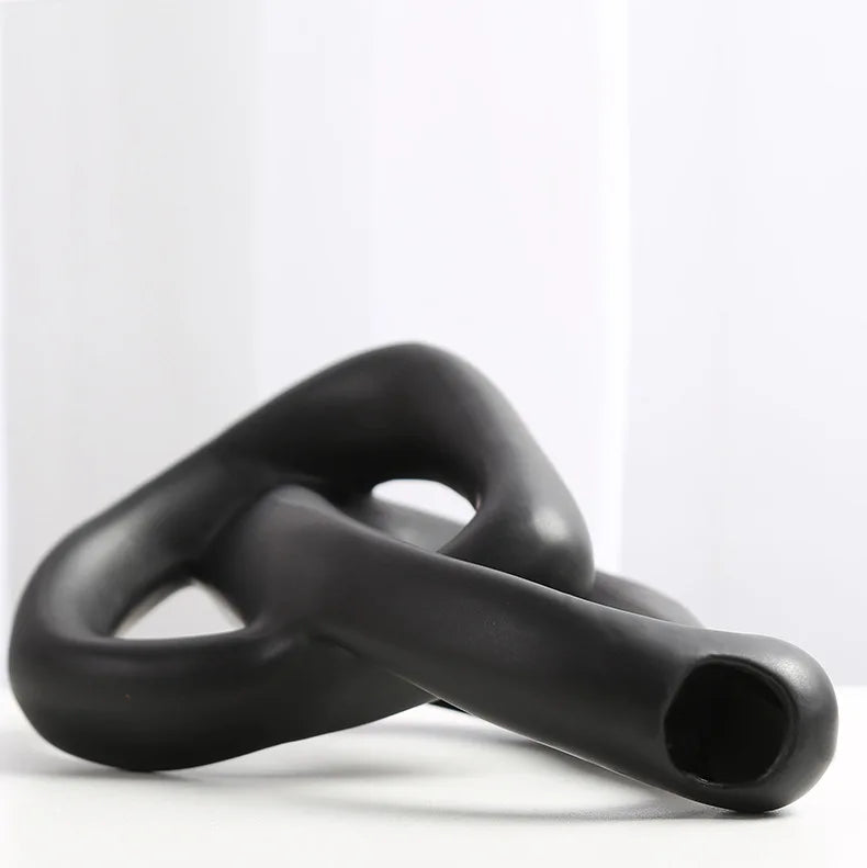 Entwined Abstract Ceramic Vase