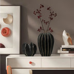 Organic Pleated Ceramic Vase