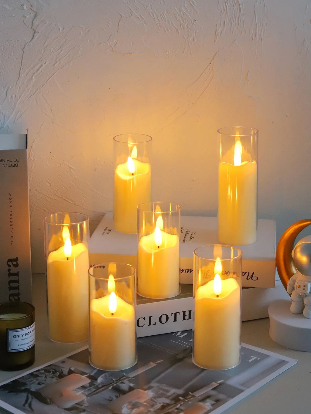 Flickering Flameless Candles — Set of 6