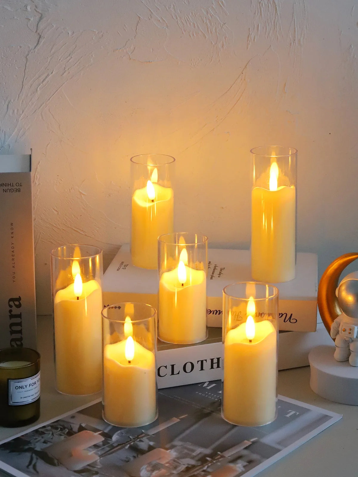 Flickering Flameless Candles — Set of 6