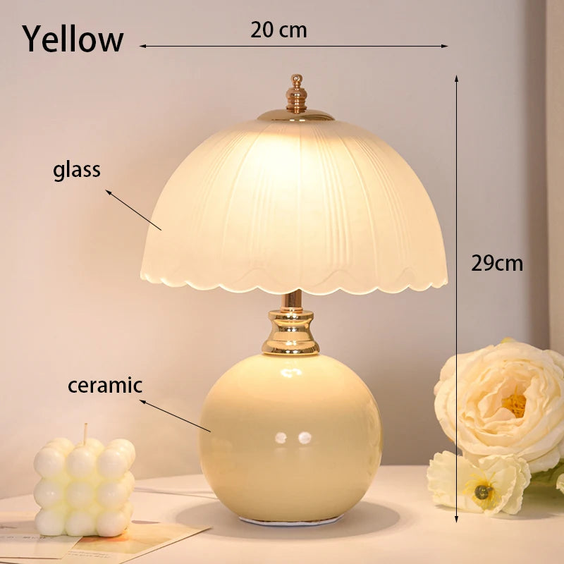 Pastele Ceramic & Glass Table Lamp