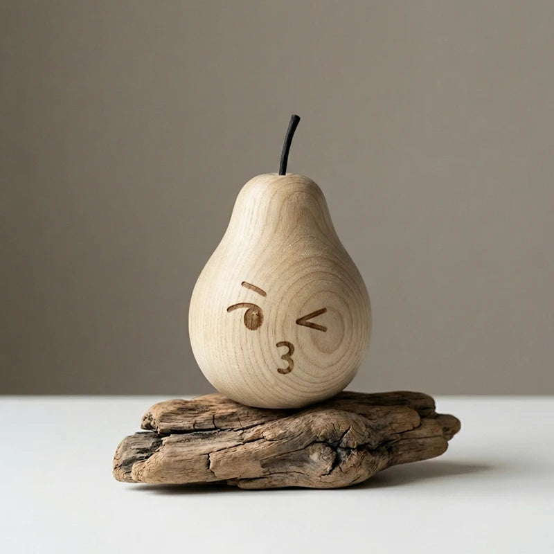 Pear Decor Wood Perfume Diffuser Aromatherapy Living Room Scented Ornament