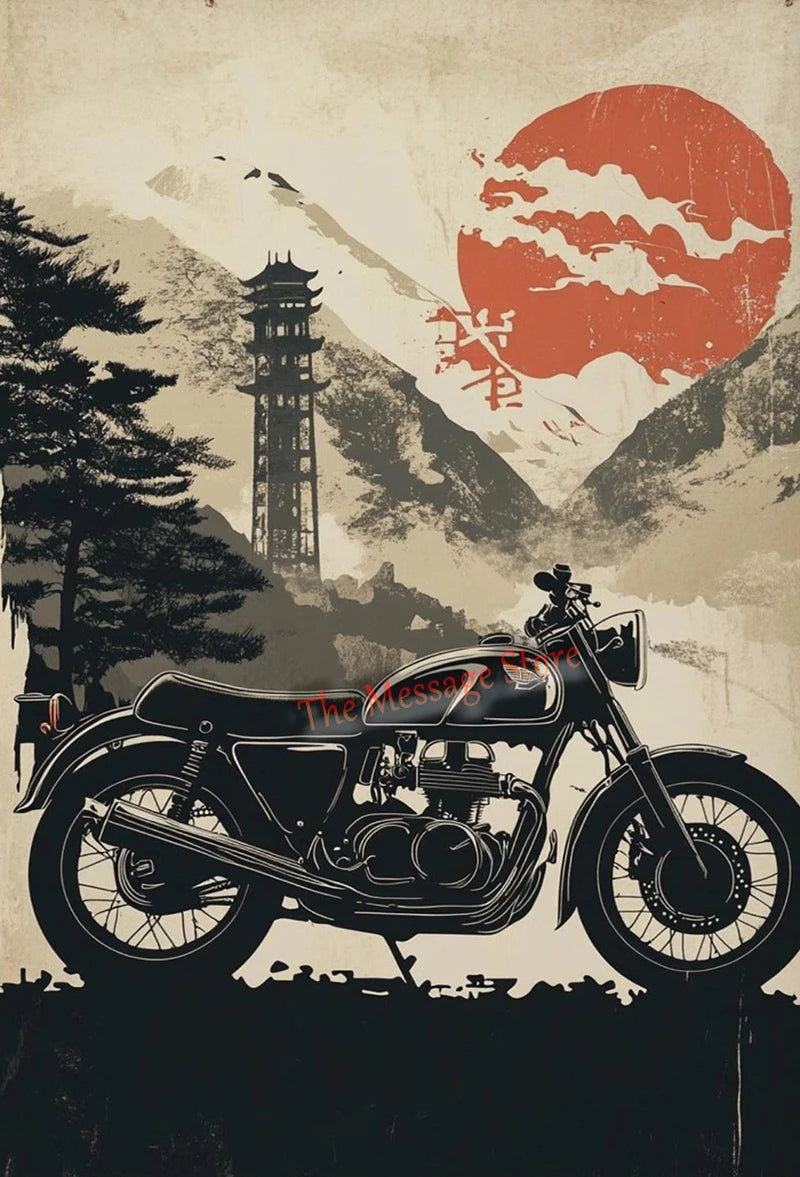 Rider Silhouette Canvas Print