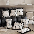 Abstract Colour-Block Cushion Cover