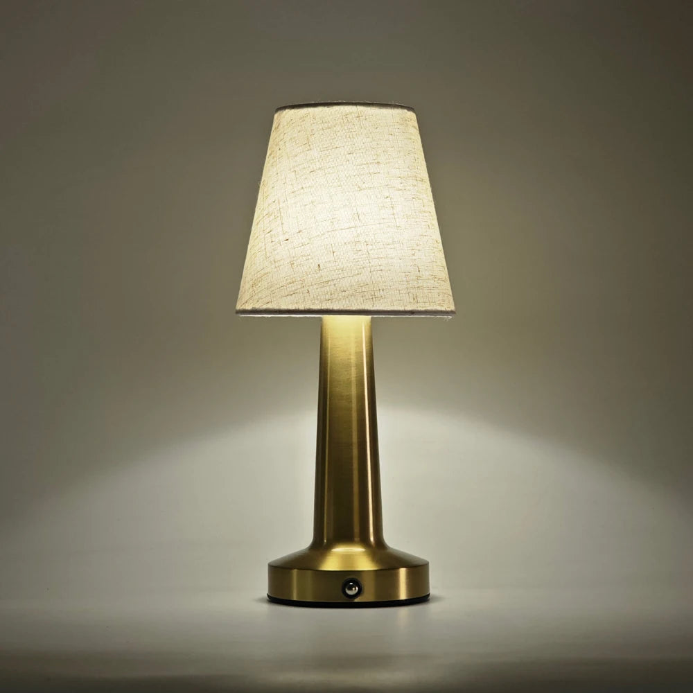 Iron Fabric Shade Bedside Lamp