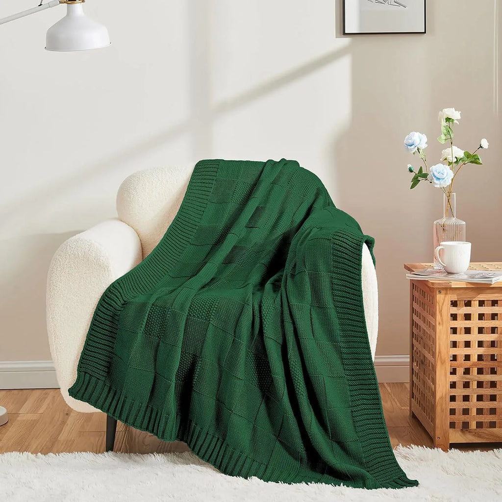 Waffle Knit Throw