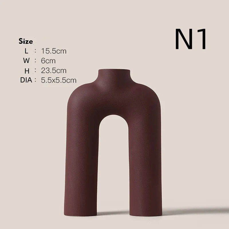 Modern Alphabet Art Vase