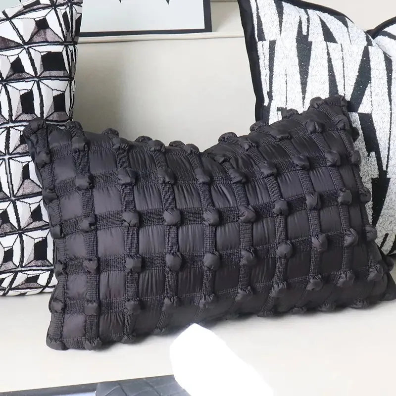 Abstract Colour-Block Cushion Cover
