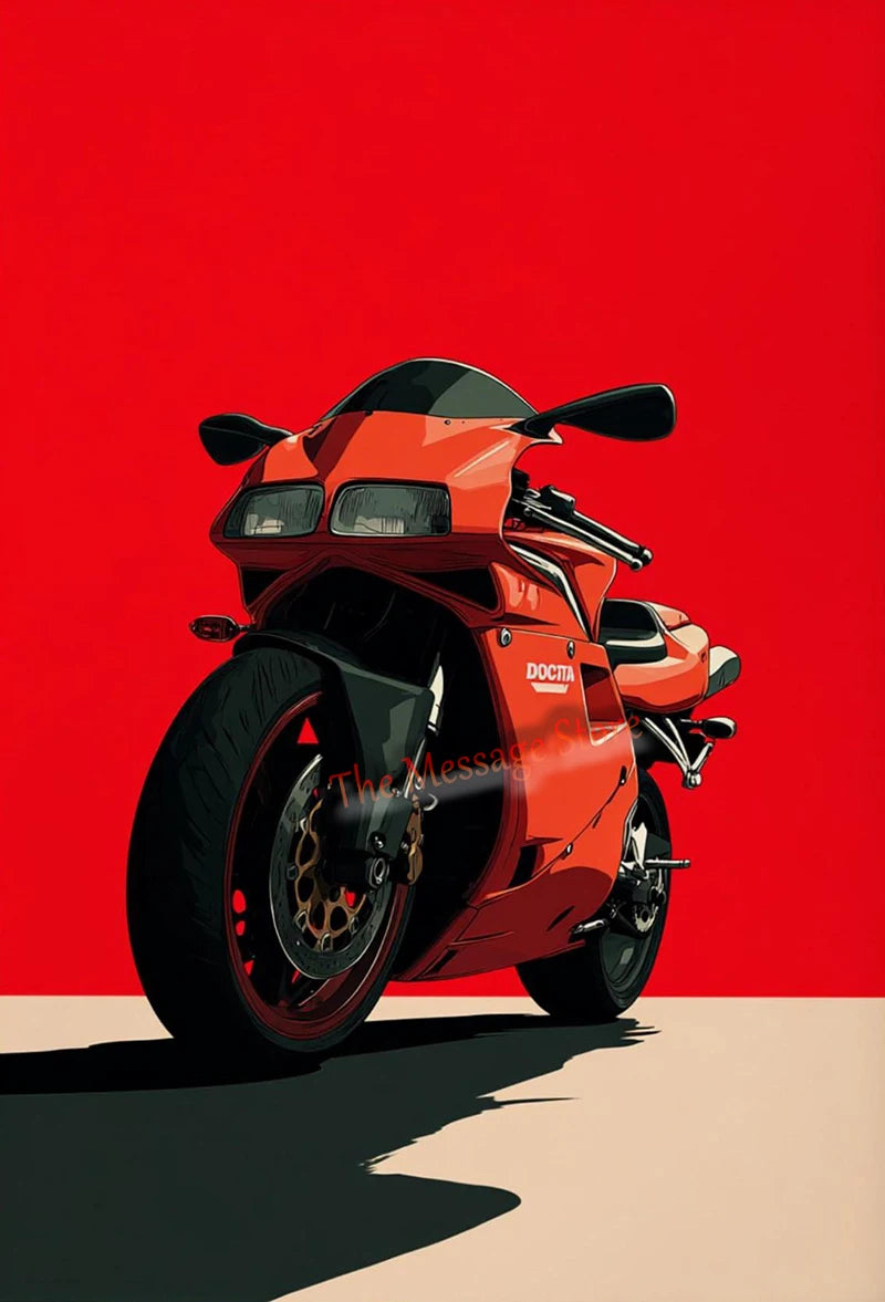 Rider Silhouette Canvas Print