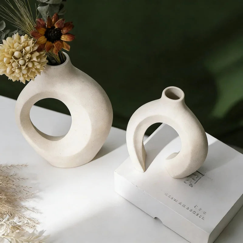 Twin Resin Vase