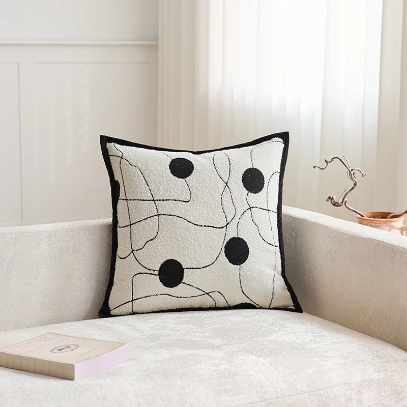 Abstract Colour-Block Cushion Cover